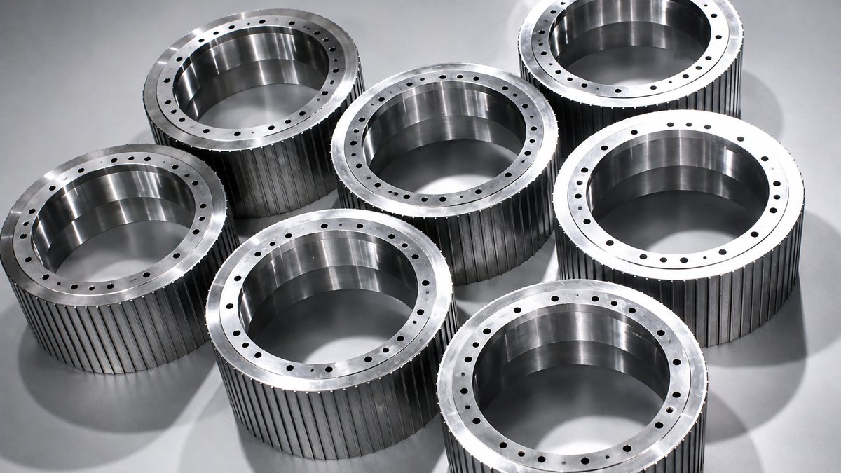 CNC turned metal rings and cylindrical parts by Andevet